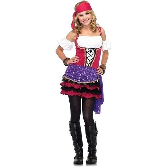 Crystal Ball Gypsy Costume Juniors Size Small 3-5 Leg Avenue - Picture 1 of 5